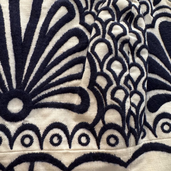 NWT Lilly Pulitzer Strapless Dress in White and Navy - Picture 3 of 7